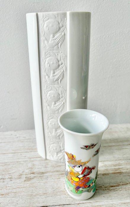 Rosenthal - Bjorn Wiinblad - Vase (2) - Porcelaine -, Antiquités & Art, Antiquités | Verre & Cristal
