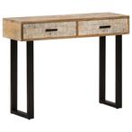 vidaXL Wandtafel 100x30x75 cm massief mangohout, Huis en Inrichting, Tafels | Bijzettafels, Verzenden, Nieuw