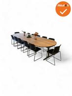 Ahrend vergadertafel - 400x120cm - Ovaal - bladkleur naar ke, Vergader- of Presentatieruimte, Ophalen of Verzenden, Gebruikt, Tafel