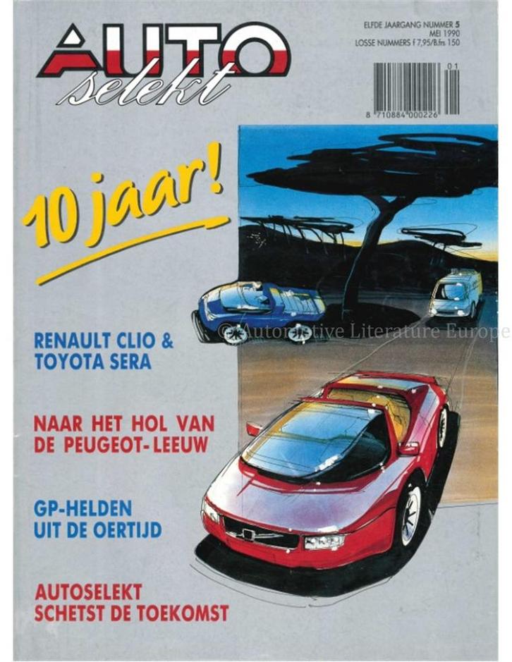 1990 AUTO SELEKT MAGAZINE 5 NEDERLANDS, Boeken, Auto's | Folders en Tijdschriften, Ophalen of Verzenden