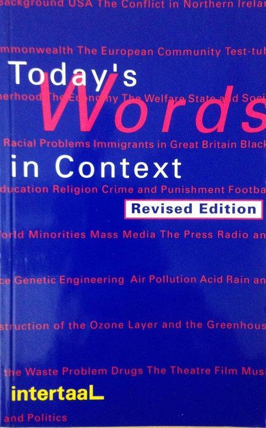 Todays Words in Context 9789054510765 B. Knop, Boeken, Overige Boeken, Gelezen, Verzenden