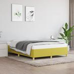vidaXL Bedframe zonder matras 140x190 cm stof groen, Huis en Inrichting, Slaapkamer | Bedden, Verzenden, Nieuw