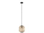 Veiling - Eglo Bordesley pendellamp Ø210mm zwart/natuurl, Nieuw