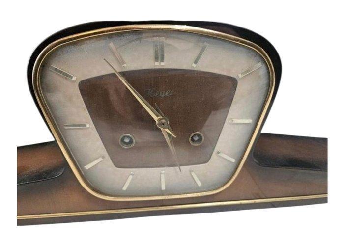 Staande klok - Vintage Hout, Messing - 1950-1960 - Mooie, Antiek en Kunst, Curiosa en Brocante