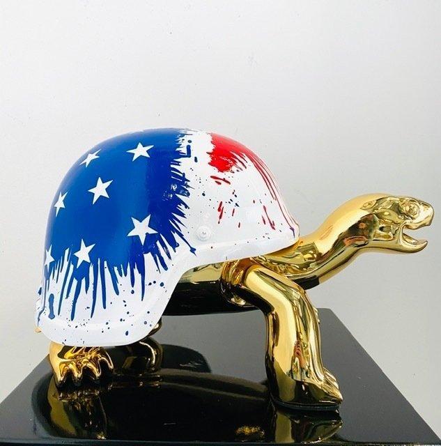 Van Apple - Make America Great Agian - The Golden Peace, Antiek en Kunst, Kunst | Designobjecten