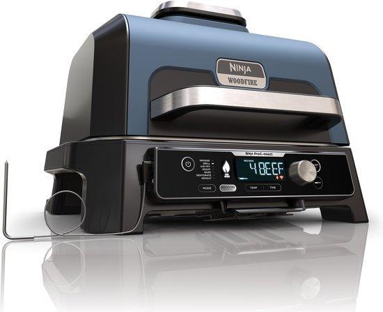 DEMOMODEL Ninja Woodfire Pro Connect XL - 7-in-1 Elektris..., Tuin en Terras, Houtskoolbarbecues, Nieuw, Verzenden