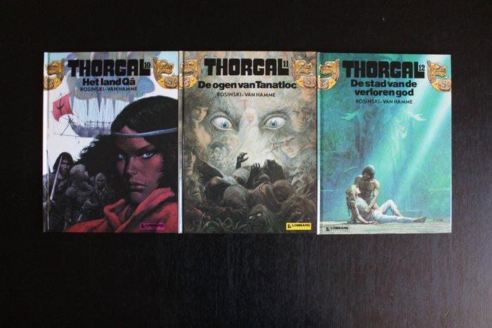 Thorgal hardcover 10-11-12 - 3 Album - Eerste druk - 1989, Boeken, Stripverhalen