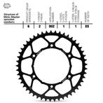 Moto Master achtertandwiel 50 tands staal Honda CR/CRF, Motoren, Verzenden, Nieuw