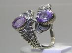 Améthyste bague - Hauteur : 21.2 mm - Largeur : 20.8 mm-