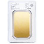 50 gram - Goud - .9999 - Heraeus - Verzegeld en met