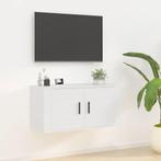 vidaXL Tv-wandmeubel 80x34,5x40 cm wit, Huis en Inrichting, Kasten |Televisiemeubels, Verzenden, Nieuw
