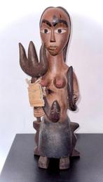 sculptuur, Sirène - 42 cm - Hout, Antiek en Kunst
