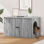 vidaXL Kattenhuis Grijs Sonoma 85 x 55 x 50 cm Bewerkt hout, Dieren en Toebehoren, Katten-accessoires, Verzenden, Nieuw