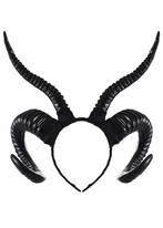 Haarband Hoorns Gewei Zwart Kunststof Diadeem Maleficent Dui, Kleding | Dames, Carnavalskleding en Feestkleding, Nieuw, Ophalen of Verzenden