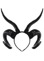 Haarband Hoorns Gewei Zwart Kunststof Diadeem Maleficent Dui, Ophalen of Verzenden