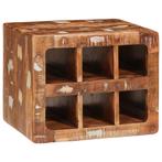 vidaXL Wijnrek Bruin 44 x 30 x 35 cm Massief gerecycled hout, Huis en Inrichting, Verzenden, Nieuw