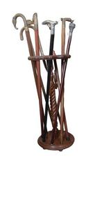 Canne de marche (9) - Bois, Laiton, Argent, Antiquités & Art