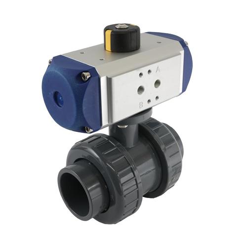 32mm 2-Weg PVC Pneumatische Kogelkraan Veeropenend - VDL, Doe-het-zelf en Bouw, Overige Doe-Het-Zelf en Bouw, Verzenden