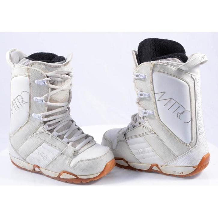 37 snowboard schoenen NITRO FADER, twin lacing system, white, Sport en Fitness, Snowboarden, Schoenen, Gebruikt, Verzenden