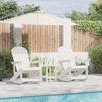 vidaXL Adirondack Schommelstoelen 2 pcs Wit 73.5 x 92 x 90, Verzenden, Nieuw