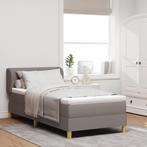 vidaXL Boxspring Bed met Matras in Taupe - 80x200 cm, Verzenden, Nieuw
