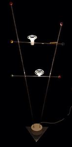 Sölken Leuchten - Staande lamp - Chroom, Glas, Porselein