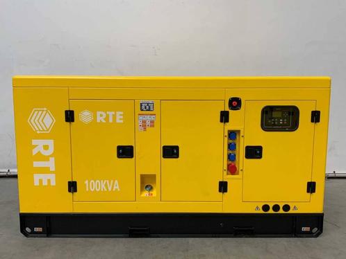 Veiling: Generator RTE 6741 Diesel 100kVA Nieuw, Zakelijke goederen, Machines en Bouw | Aggregaten, Ophalen