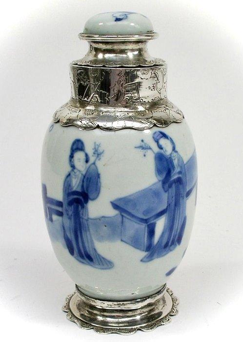 Thee caddy, Geen minimumprijs - Porselein - China - Kangxi, Antiek en Kunst, Antiek | Overige Antiek