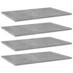 vidaXL Wandschappen 4 st 60x40x1,5 cm bewerkt hout, Huis en Inrichting, Woonaccessoires | Wandplanken en Boekenplanken, Verzenden