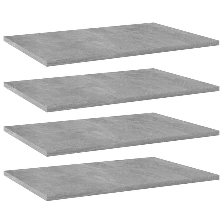 vidaXL Wandschappen 4 st 60x40x1,5 cm bewerkt hout, Huis en Inrichting, Woonaccessoires | Wandplanken en Boekenplanken, Nieuw