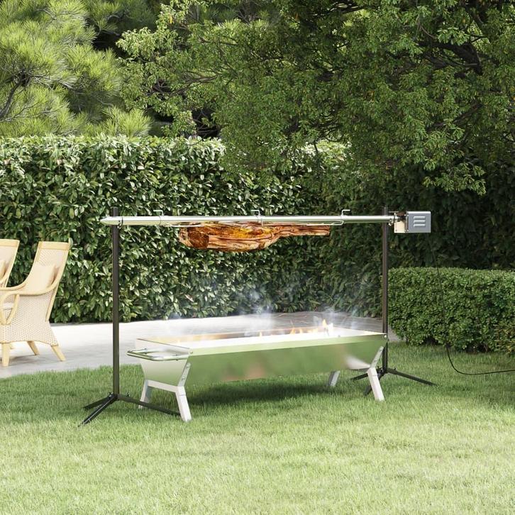 vidaXL Automatische barbecue met motor 150x46,5x82,5 cm, Electroménager, Électroménager & Équipement Autre, Envoi