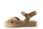 Manfield Sandalen in maat 38 Beige, Verzenden, Beige, Sandalen of Muiltjes, Manfield