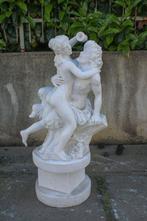 sculptuur, Coppia figure Mitologiche - 90 cm - Wit