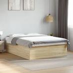 vidaXL Bedframe bewerkt hout sonoma eikenkleurig 160x200 cm, Huis en Inrichting, Slaapkamer | Bedden, Verzenden, Nieuw