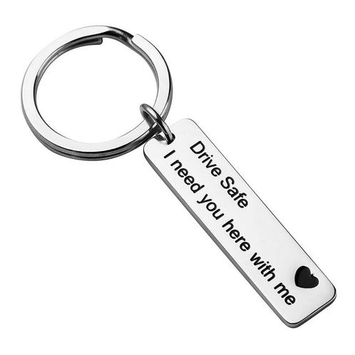 Fako Bijoux® - Sleutelhanger Drive Safe, I Need You Here, Verzamelen, Sleutelhangers, Verzenden
