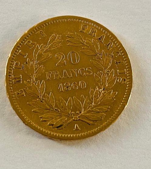 Frankrijk. Napoléon III. 20 Francs 1860-A, Paris  (Zonder, Postzegels en Munten, Munten | Europa | Euromunten