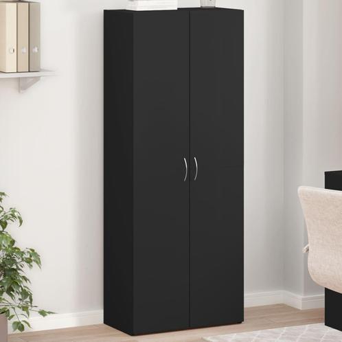 vidaXL Archiefkast 60x32x153 cm bewerkt hout zwart, Huis en Inrichting, Kasten | Overige, Nieuw, Verzenden