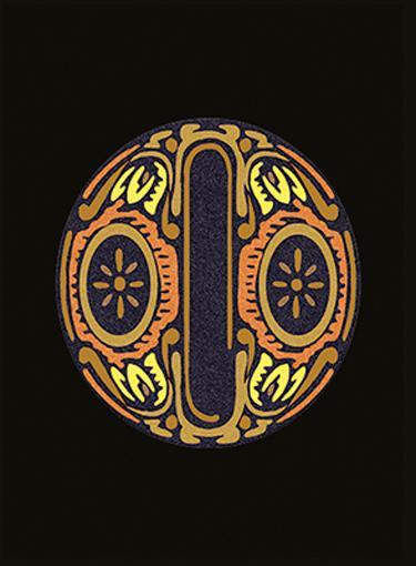 VERSACE ALFABET - Letter O (Nero/Oro) / Vloertegel en, Doe-het-zelf en Bouw, Tegels, Ophalen of Verzenden