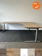 Ahrend 500 hoekbureau -240x200 - Bladkleur naar keuze - Zilv, Zakelijke goederen, Werkplek, Ophalen of Verzenden, Gebruikt, Bureau