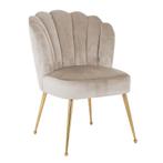 Richmond - Stoel Pippa Khaki velvet / gold