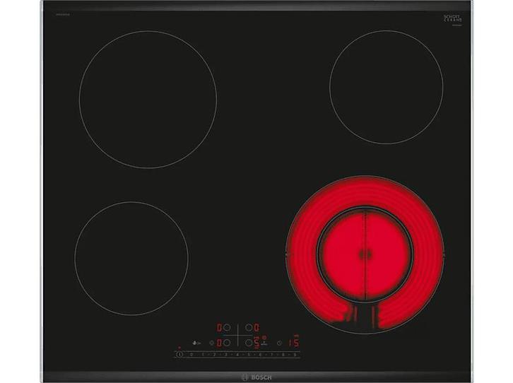 Bosch -  Elektrische Kookplaat  - Zwart, Elektronische apparatuur, Kookplaten, Keramisch, Nieuw, Verzenden