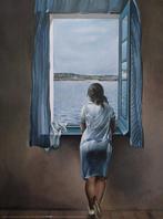 Salvador Dalí (1904-1989) (after) - Muchacha en la Ventana,, Antiek en Kunst, Kunst | Tekeningen en Fotografie