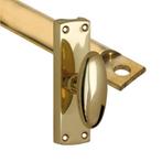 Kruk-espagnolet Ei messing gelakt inclusief 1 stang, Doe-het-zelf en Bouw, Nieuw, Overige materialen, Klink of Kruk