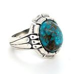 Zilver - Ring - Turquoise, Antiek en Kunst