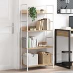 vidaXL Boekenkast 4 schappen 60x27,6x124,5 cm bewerkt hout, Verzenden, Nieuw