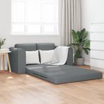 vidaXL Ligbed 2-in-1 Donkergrijs 148x71x83 cm Stof, Huis en Inrichting, Verzenden, Nieuw