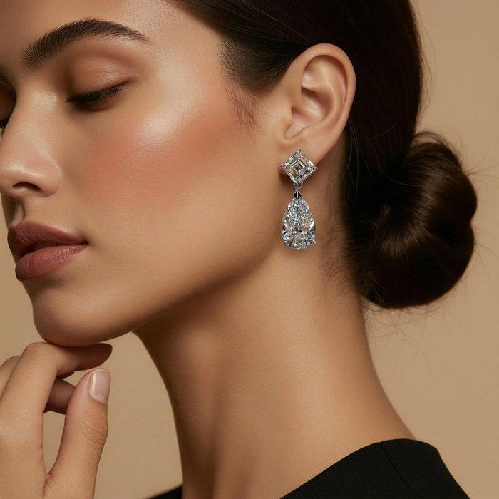 Boucles doreilles - 14 carats Or blanc - 8.07ct. tw., Bijoux, Sacs & Beauté, Boucles d'oreilles