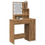 vidaXL Kaptafel met LED-verlichting 86,5x35x136 cm, Huis en Inrichting, Tafelonderdelen, Verzenden, Nieuw