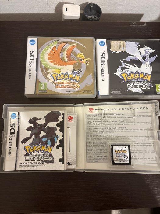 Nintendo - DS - Pokémon game trio, white version, black, Games en Spelcomputers, Spelcomputers | Overige Accessoires