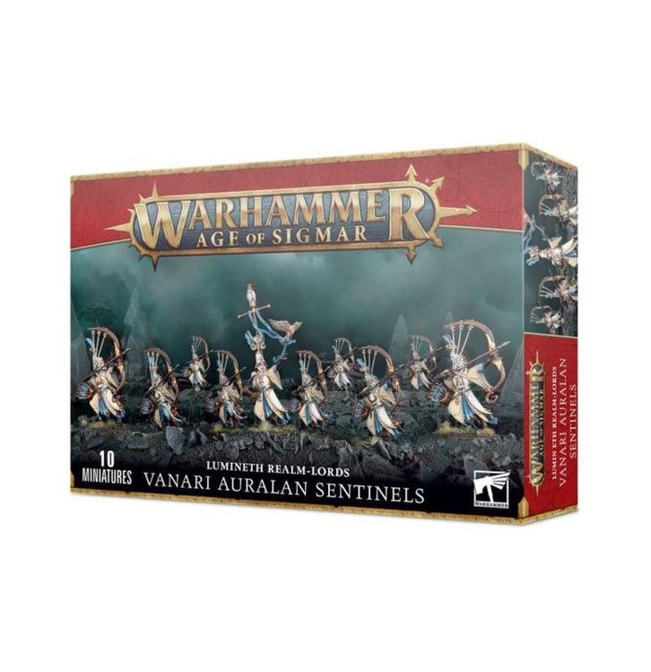Lumineth Realm-Lords Vanari Auralan Sentinels new box art, Hobby & Loisirs créatifs, Wargaming, Enlèvement ou Envoi